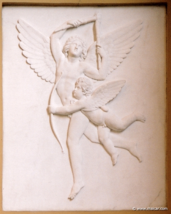 9105.jpg - 9105: Bertel Thorvaldsen 1770-1844: Cupid and Hymen, 1840. The Thorvaldsen Museum, Copenhagen.