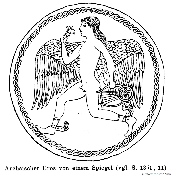 RI.1-1350.jpg - RI.1-1350: Eros, from a mirror.Wilhelm Heinrich Roscher (Göttingen, 1845- Dresden, 1923), Ausfürliches Lexikon der griechisches und römisches Mythologie, 1884.