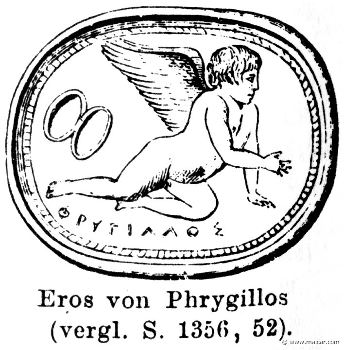 RI.1-1356b.jpg - RI.1-1356b: Eros.Wilhelm Heinrich Roscher (Göttingen, 1845- Dresden, 1923), Ausfürliches Lexikon der griechisches und römisches Mythologie, 1884.