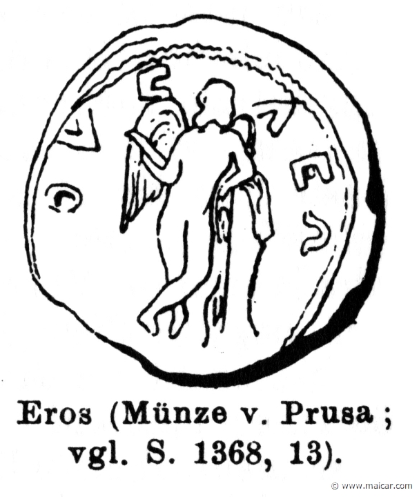 RI.1-1368.jpg - RI.1-1368: Coin with Eros.Wilhelm Heinrich Roscher (Göttingen, 1845- Dresden, 1923), Ausfürliches Lexikon der griechisches und römisches Mythologie, 1884.
