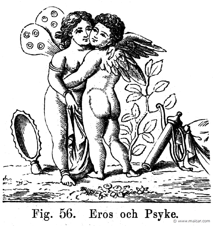 pet145.jpg - pet145: Eros and Psyche.A. H. Petiscus, Olympen eller grekernes och romarnes mytologi (1872).