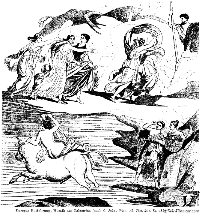 RI.1-1414.jpg - RI.1-1414: The abduction of Europa. Mosaic. Wilhelm Heinrich Roscher (Göttingen, 1845- Dresden, 1923), Ausfürliches Lexikon der griechisches und römisches Mythologie, 1884.
