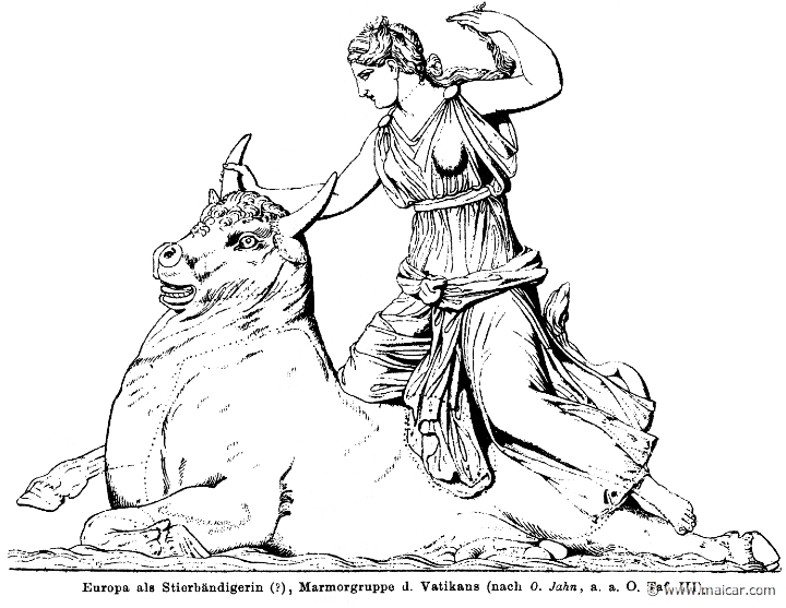 RI.1-1417.jpg - RI.1-1417: Europa steering the bull. Wilhelm Heinrich Roscher (Göttingen, 1845- Dresden, 1923), Ausfürliches Lexikon der griechisches und römisches Mythologie, 1884.