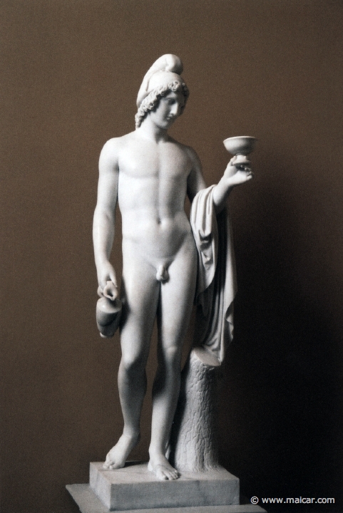 9007.jpg - 9007: Bertel Thorvaldsen 1770-1844: Ganymede offering the cup, 1804. The Thorvaldsen Museum, Copenhagen.