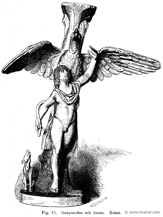 cen138.jpg - cen138: Ganymedes and the eagle. Julius Centerwall, Grekernas och romarnas mytologi (1897).