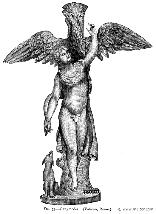 mur073.jpg - mur073: Ganymedes. Alexander S. Murray, Manual of Mythology (1898).