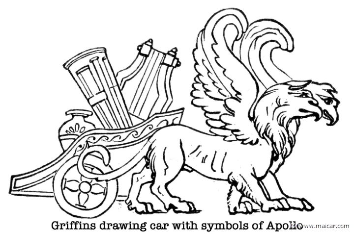 gay141.jpg - gay141: Griffins. Charles Mills Gayley, The Classic Myths in English Literature (1893).