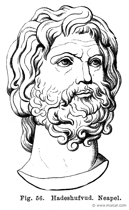 see134.jpg - see134: Head of Hades. Naples. Otto Seemann, Grekernas och romarnes mytologi (1881).