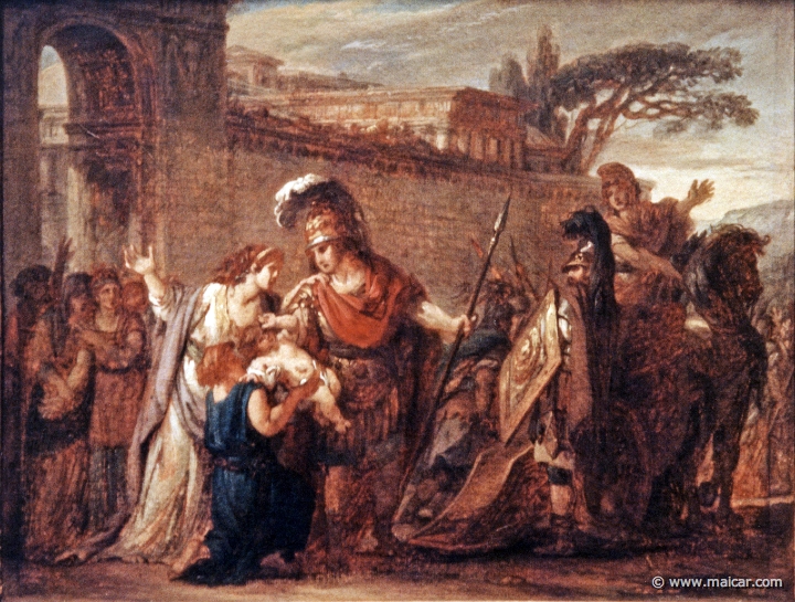 4609.jpg - 4609: Vien Joseph-Marie 1716-1809: Les adieux d’Hector et d’Andromaque. Musée des beaux arts, Caen.