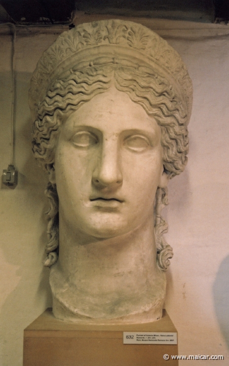 8711.jpg - 8711: Portraet af Antonia Minor. ‘Hera Ludovisi’. Romersk 1 årh. e. Kr. Rom, Museo Nazionale Romano. Den Kongelige Afstøbningssamling, Copenhagen.