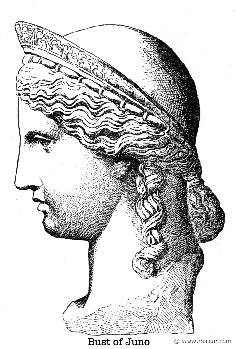 gay055.jpg - gay055: Bust of Hera.Charles Mills Gayley, The Classic Myths in English Literature (1893).
