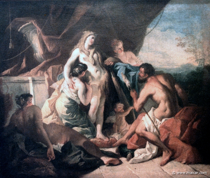 5704.jpg - 5704: Gaspare Diziani 1689-1767: Hercule aux pieds d’Omphale, vers 1756-1760. Musée d'Art et d'Histoire, Genève.