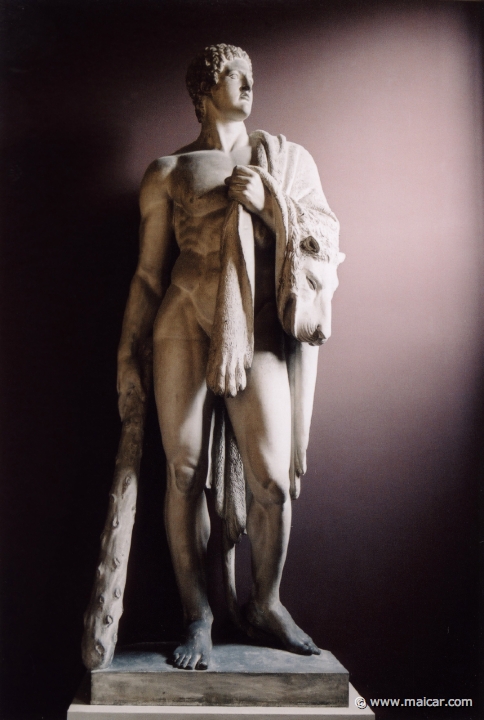 9211.jpg - 9211: Bertel Thorvaldsen 1770-1844: Hercules, 1843. The Thorvaldsen Museum, Copenhagen.