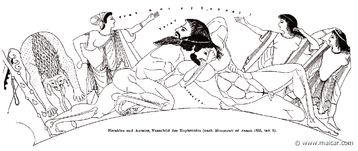 RI.2-2207.jpg - RI.2-2207: Heracles and Antaeus.Wilhelm Heinrich Roscher (Göttingen, 1845- Dresden, 1923), Ausfürliches Lexikon der griechisches und römisches Mythologie, 1884.