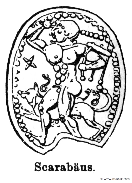 RI.2-2212.jpg - RI.2-2212: Heracles. Scarab.Wilhelm Heinrich Roscher (Göttingen, 1845- Dresden, 1923), Ausfürliches Lexikon der griechisches und römisches Mythologie, 1884.