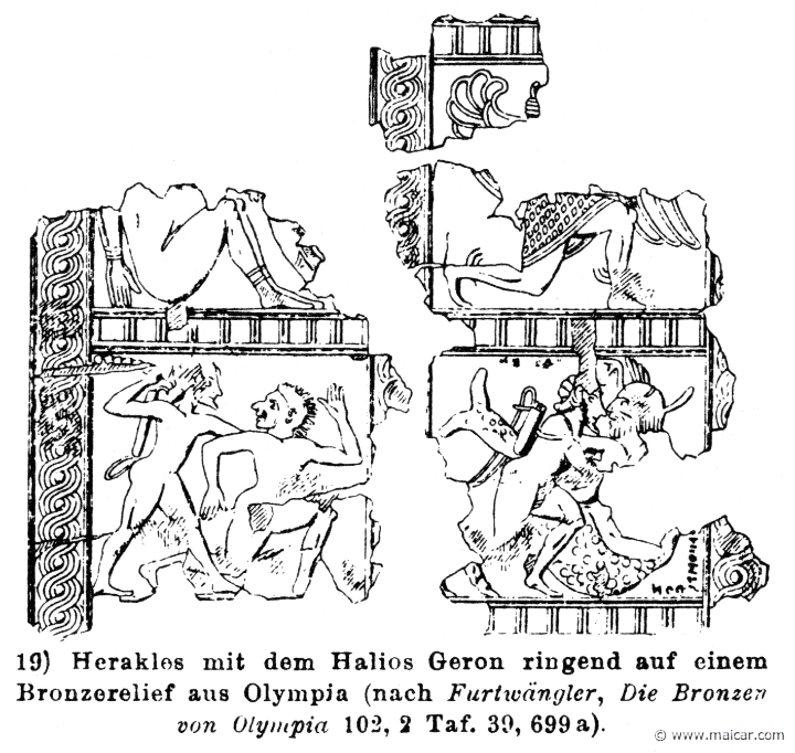 RV-1184.jpg - RV-1184: Heracles with the Halios Geron (Old Man of the Sea).Wilhelm Heinrich Roscher (Göttingen, 1845- Dresden, 1923), Ausfürliches Lexikon der griechisches und römisches Mythologie, 1884.