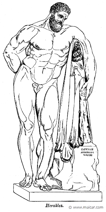 and215.jpg - and215: Hercules Farnese. Hedda Anderson, Från Nordens, Greklands och Roms Sagotid (1905).