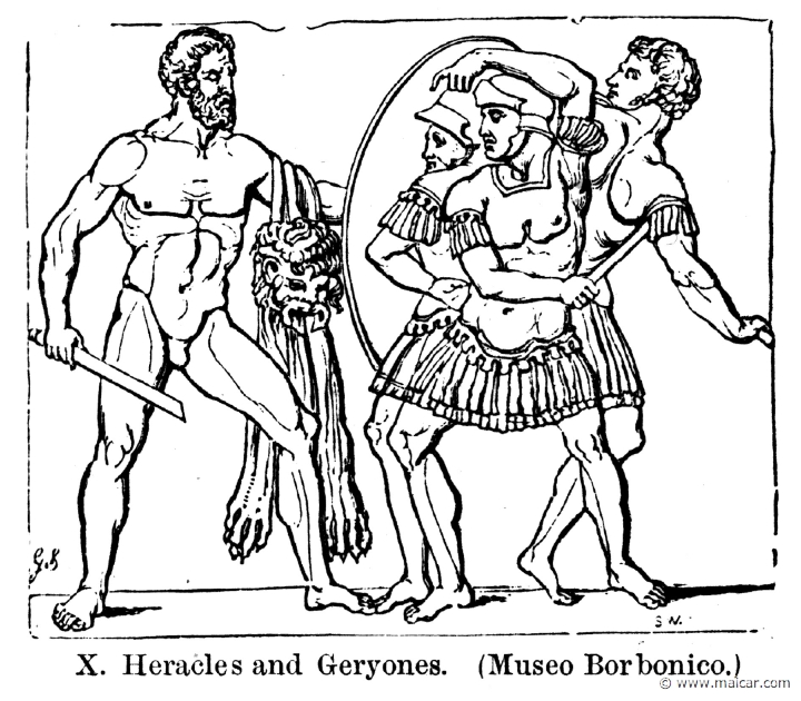 smi279a.jpg - smi279a: Heracles and Geryon.Sir William Smith, A Smaller Classical Dictionary of Biography, Mythology, and Geography (1898).
