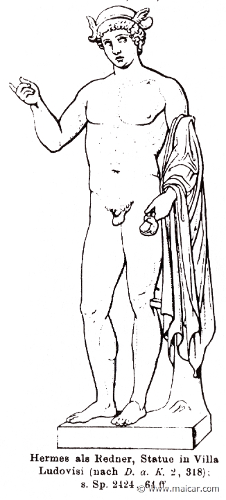 RI.2-2423.jpg - RI.2-2423: Hermes as orator.Wilhelm Heinrich Roscher (Göttingen, 1845- Dresden, 1923), Ausfürliches Lexikon der griechisches und römisches Mythologie, 1884.