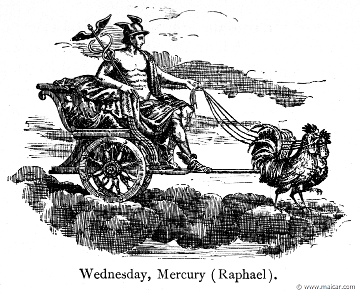 bul079.jpg - bul079: Mercury (Wednesday). Thomas Bulfinch, The Age of Fable or Beauties of Mythology (1898).