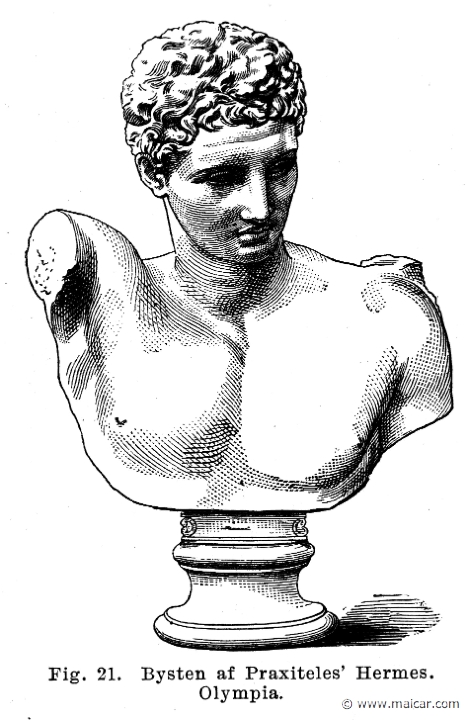 see052a.jpg - see052a: Hermes of Praxiteles, ca. 340 BC. Olympia.Otto Seemann, Grekernas och romarnes mytologi (1881).
