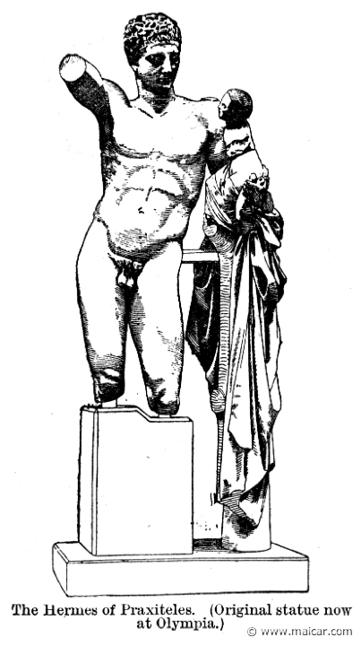 smi486.jpg - smi486: Hermes of Praxiteles. Olympia.Sir William Smith, A Smaller Classical Dictionary of Biography, Mythology, and Geography (1898).