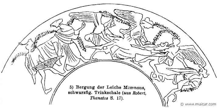 RII.2-2678.jpg - RII.2-2678: Recovery of the corpse of Memnon. Wilhelm Heinrich Roscher (Göttingen, 1845- Dresden, 1923), Ausfürliches Lexikon der griechisches und römisches Mythologie, 1884.