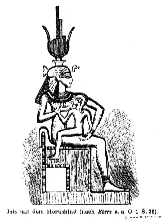 RII.1-0368.jpg - RII.1-0368: Isis with Horus. Wilhelm Heinrich Roscher (Göttingen, 1845- Dresden, 1923), Ausfürliches Lexikon der griechisches und römisches Mythologie, 1884.