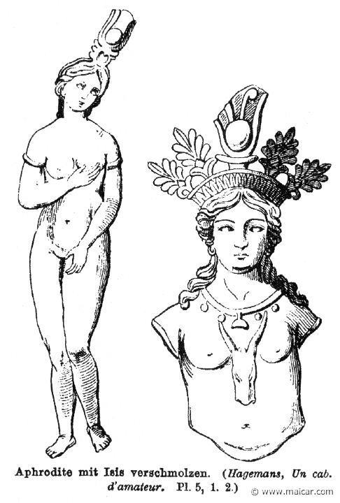 RII.1-0495.jpg - RII.1-0495: Isis as Aphrodite. Wilhelm Heinrich Roscher (Göttingen, 1845- Dresden, 1923), Ausfürliches Lexikon der griechisches und römisches Mythologie, 1884.