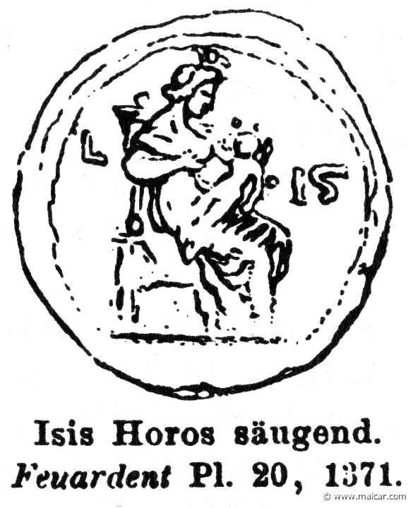 RII.1-0507.jpg - RII.1-0507: Isis nursing Horus. Wilhelm Heinrich Roscher (Göttingen, 1845- Dresden, 1923), Ausfürliches Lexikon der griechisches und römisches Mythologie, 1884.