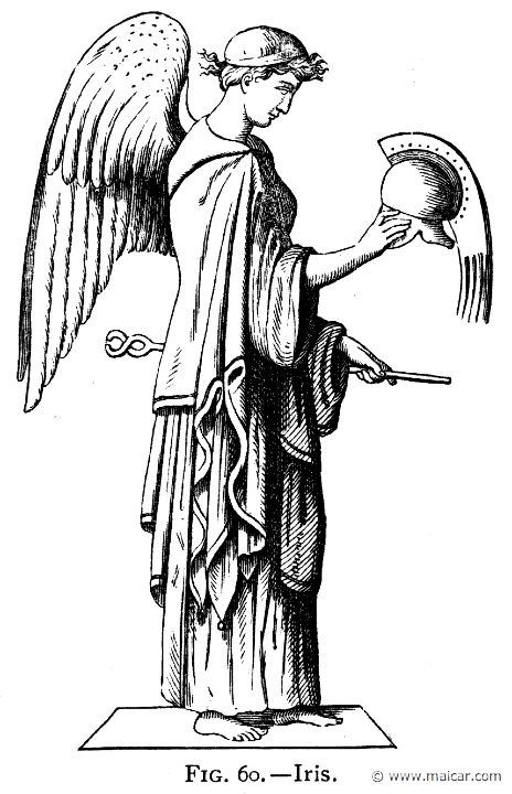 mur060.jpg - mur060: Iris. Alexander S. Murray, Manual of Mythology (1898).
