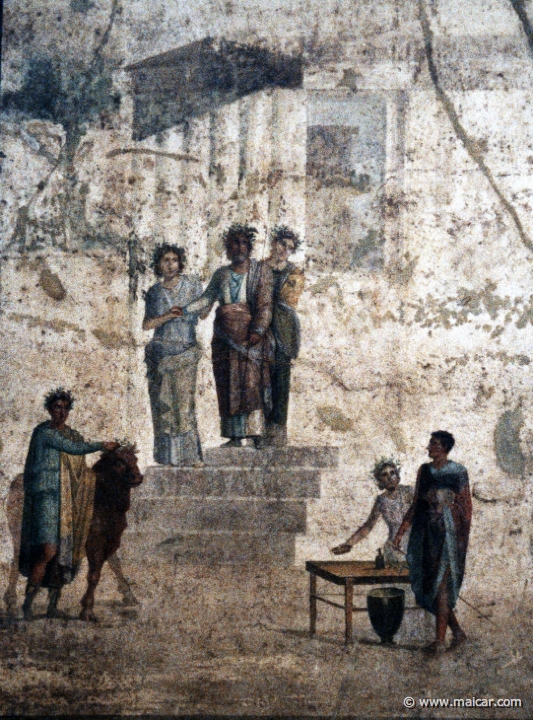 7130.jpg - 7130: Jason recognised by Pelias and his daughters. Pompei, casa di Giasone o dell’Amor fatale (IX 5,18), triclinio (f). National Archaeological Museum, Naples.