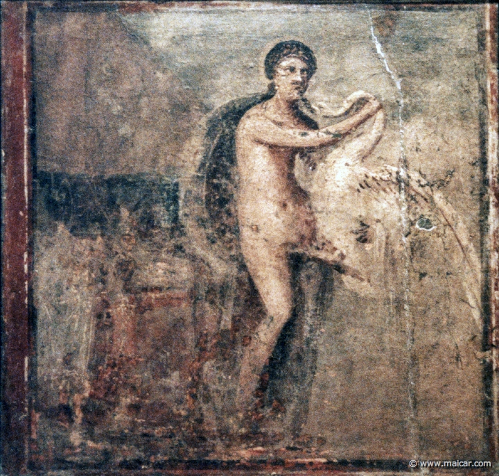 7310.jpg - 7310: Leda e il cigno. Ercolano 50-79 d.C. National Archaeological Museum, Naples.