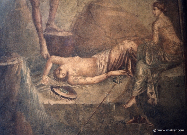 7127.jpg - 7127: Sleeping Maenad. Pompei, casa del Citarista (I 4,5), ambiente (19). National Archaeological Museum, Naples.