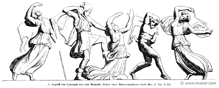 RII.2-2199.jpg - RII.2-2199: Lycurgus attacking a Maenad. Wilhelm Heinrich Roscher (Göttingen, 1845- Dresden, 1923), Ausfürliches Lexikon der griechisches und römisches Mythologie, 1884.