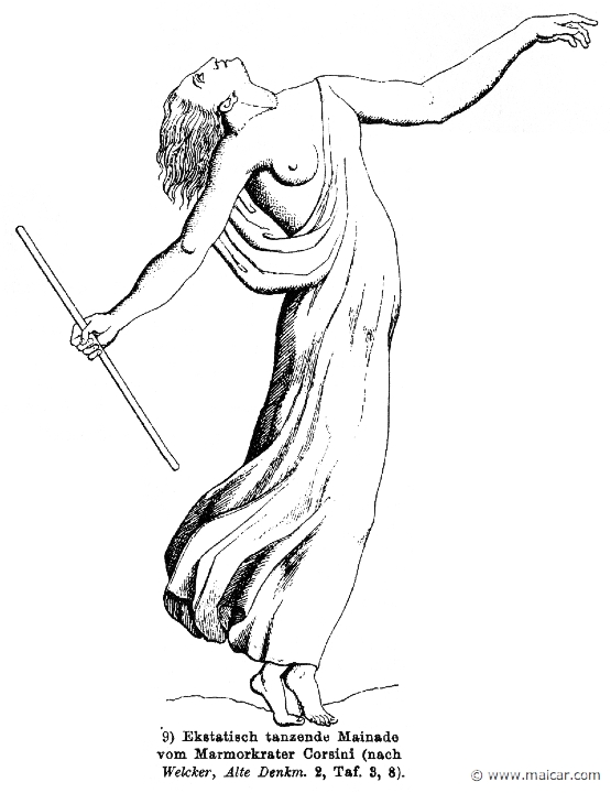 RII.2-2273.jpg - RII.2-2273: Maenad. Wilhelm Heinrich Roscher (Göttingen, 1845- Dresden, 1923), Ausfürliches Lexikon der griechisches und römisches Mythologie, 1884.