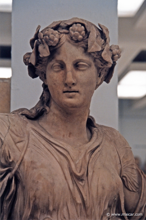 8016.jpg - 8016: Thalia. Marble before 1st century AD. Roman, Ostia. British Museum, London.