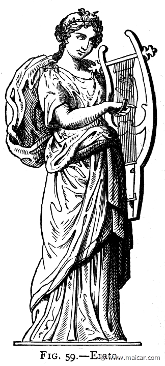 mur059.jpg - mur059: The Muse Erato.Alexander S. Murray, Manual of Mythology (1898).