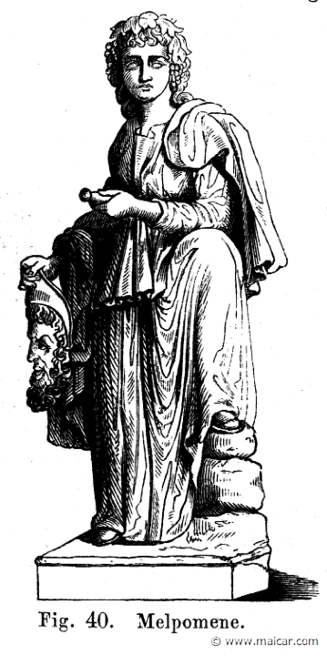 pet131b.jpg - pet131b: The Muse Melpomene.A. H. Petiscus, Olympen eller grekernes och romarnes mytologi (1872).