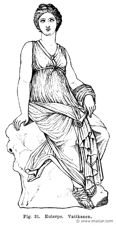 see068.jpg - see068: The Muse Euterpe, Vatican.Otto Seemann, Grekernas och romarnes mytologi (1881).