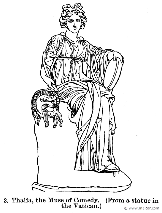 smi383.jpg - smi383: The Muse Thalia.Sir William Smith, A Smaller Classical Dictionary of Biography, Mythology, and Geography (1898).