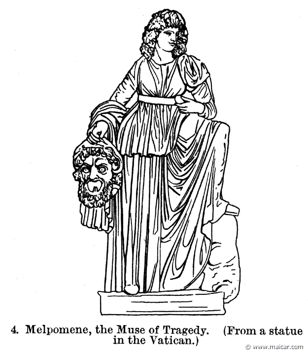 smi384a.jpg - smi384a: The Muse Melpomene.Sir William Smith, A Smaller Classical Dictionary of Biography, Mythology, and Geography (1898).