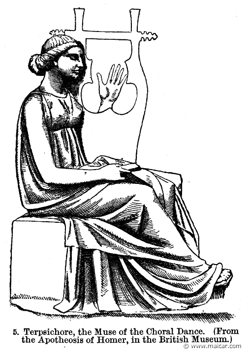 smi384c.jpg - smi384c: The Muse Terpsichore.Sir William Smith, A Smaller Classical Dictionary of Biography, Mythology, and Geography (1898).