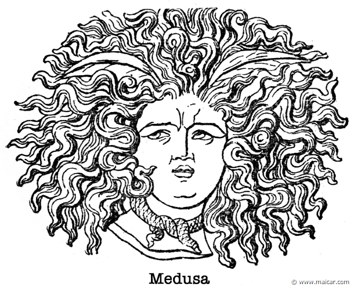 gay226.jpg - gay226: Medusa.Charles Mills Gayley, The Classic Myths in English Literature (1893).