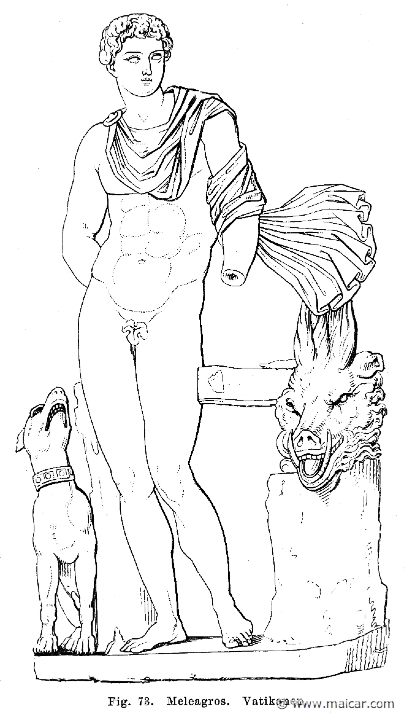 see217.jpg - see217: Meleager. Vatican. Otto Seemann, Grekernas och romarnes mytologi (1881).