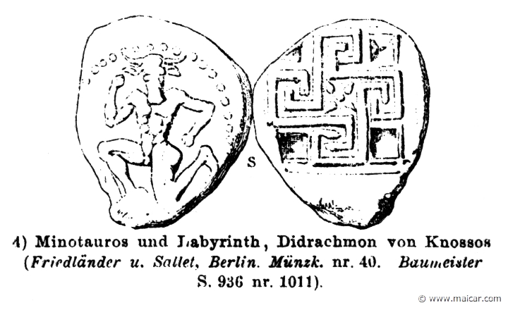 RII.2-3008.jpg - RII.2-3008: The Minotaur and the Labyrinth.Wilhelm Heinrich Roscher (Göttingen, 1845- Dresden, 1923), Ausfürliches Lexikon der griechisches und römisches Mythologie, 1884.