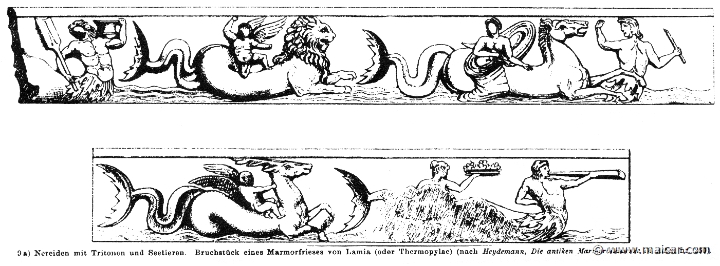 RIII.1-0232.jpg - RIII.1-0232: Nereids with Tritons and sea-creatures. Wilhelm Heinrich Roscher (Göttingen, 1845- Dresden, 1923), Ausfürliches Lexikon der griechisches und römisches Mythologie, 1884.