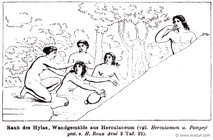 RI.2-2795.jpg - RI.2-2795: Hylas seized by the Nymphs. Wilhelm Heinrich Roscher (Göttingen, 1845- Dresden, 1923), Ausfürliches Lexikon der griechisches und römisches Mythologie, 1884.