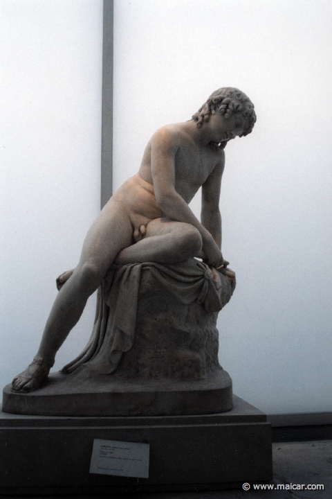 8116.jpg - 8116: John Gibson, 1790-1866: Narcissus, 1838. Marble. British Museum, London.