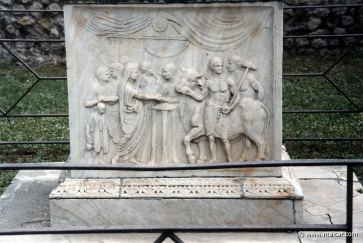 7405.jpg - 7405: Altar. Temple of Vespasian. Pompeii.